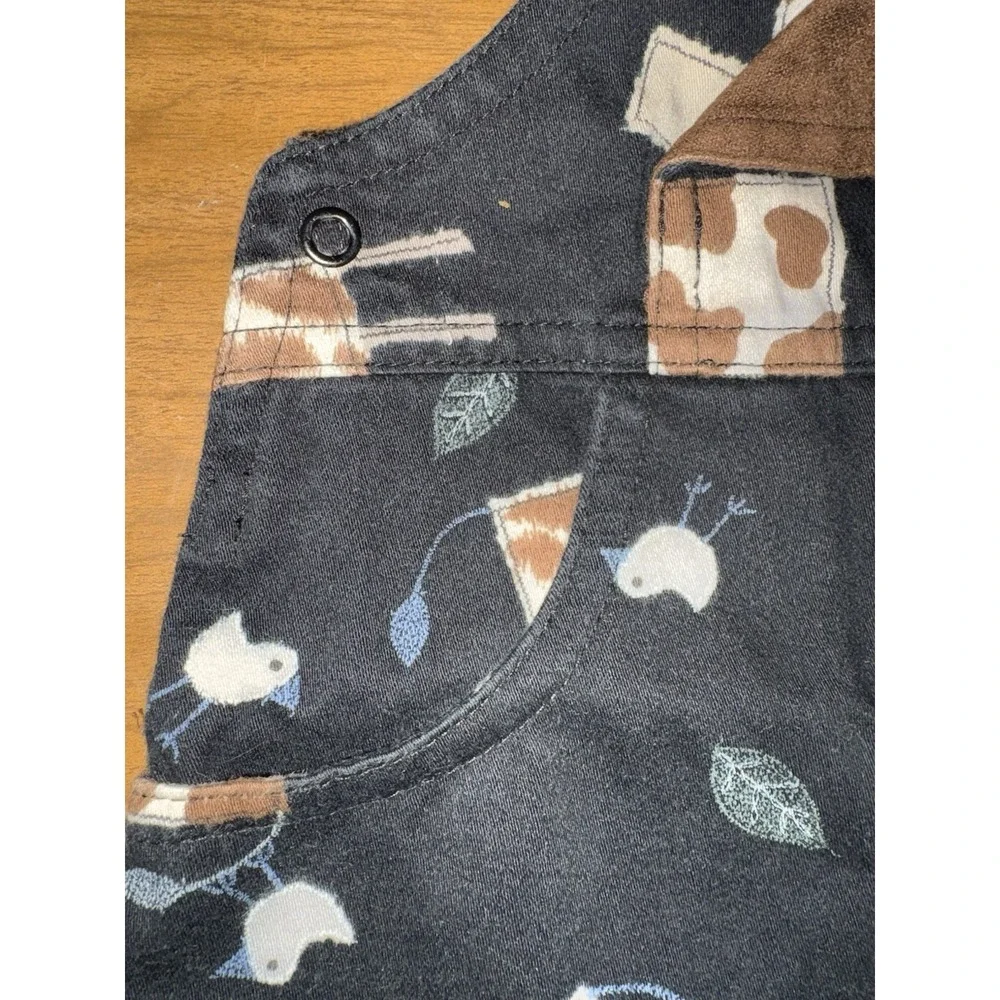 Natalys Paris Cow Theme Dress 18 Months‎ 100% Cotton Cows & Birds